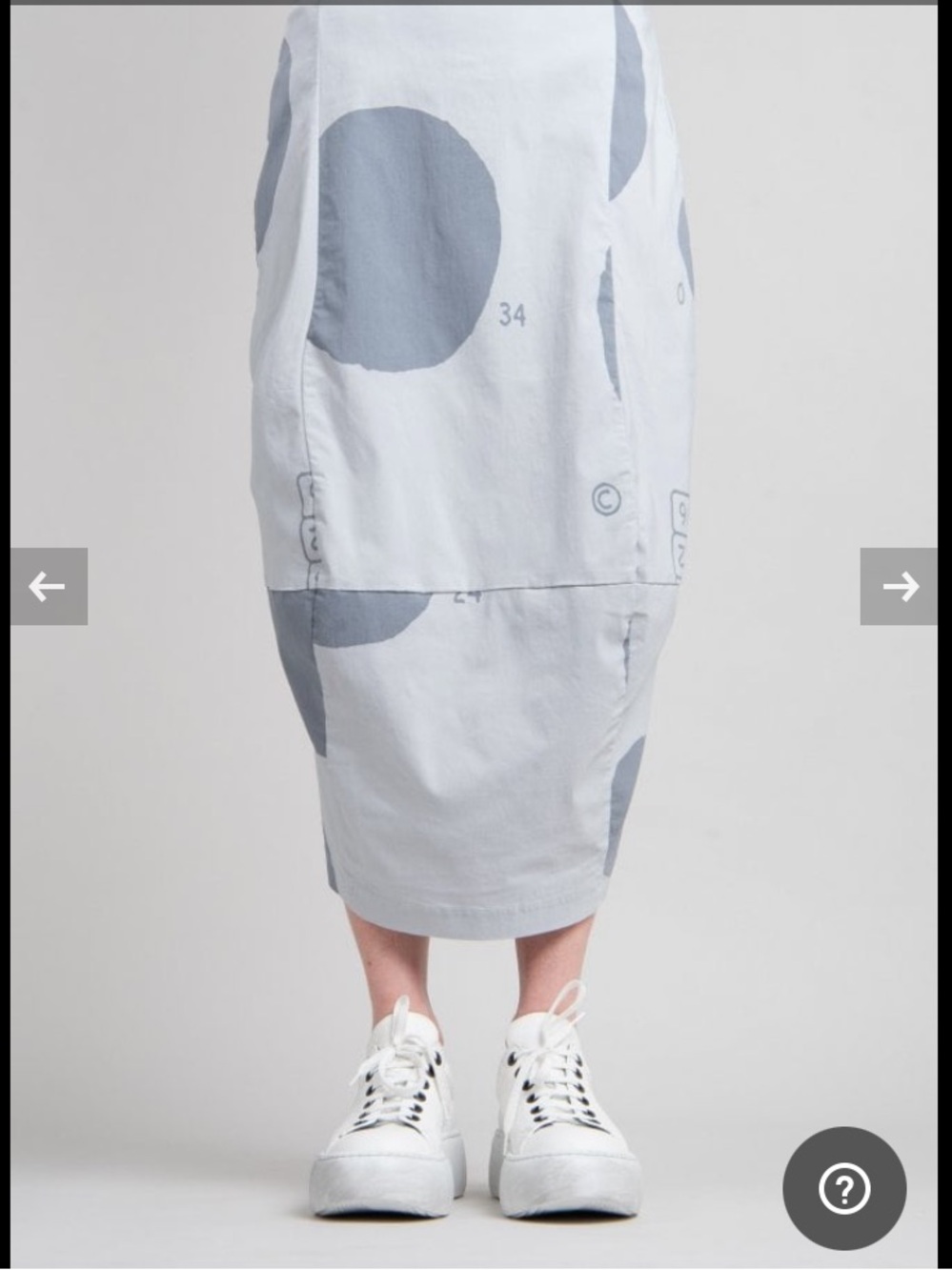 Rundholz Black Label
Water Print Dress w/ Banana-Shaped Skirt, Relaxed Fit